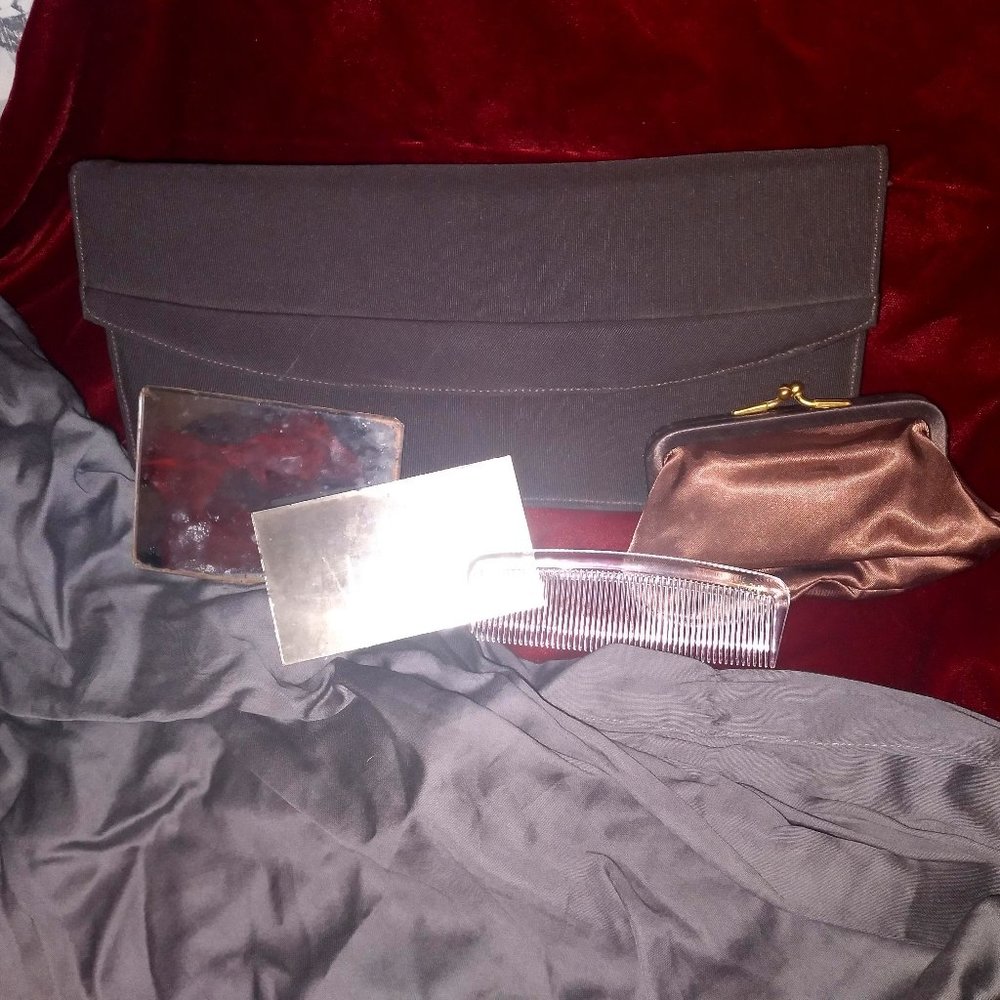 Morris Moskowitz Vintage Envelope Clutch & Accssrs